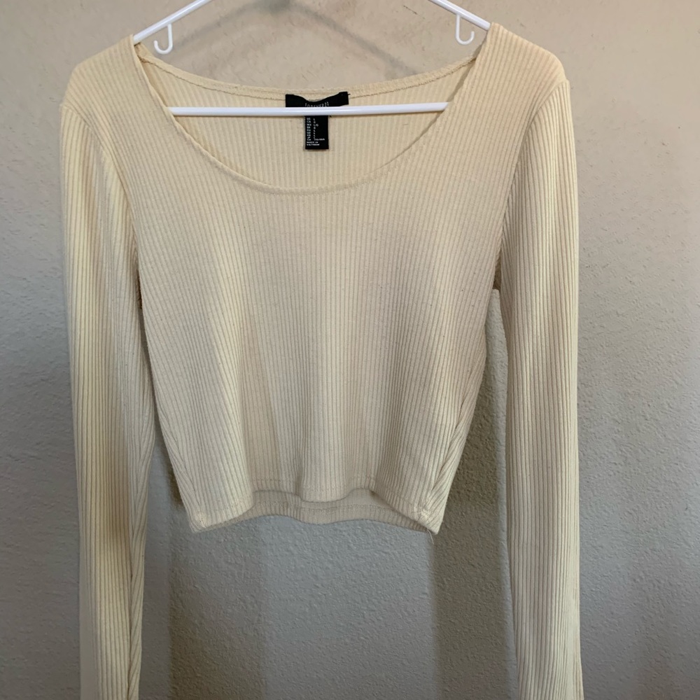 Yellow, fitted, long sleeve, large